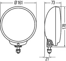 Фара HELLA 1F6 010 952-011