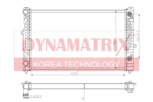 Радиатор системы охлаждения двигателя DYNAMAX DR60499