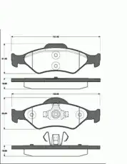 765 00=FDB1393 !колодки дисковые п.\ Ford Fiesta 1.3i-1.8Di/KA 1.3 00> 1501222556 SBS