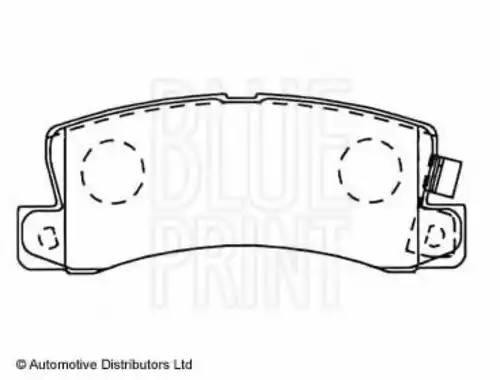 Тормозные колодки дисковые BLUE PRINT ADT34228