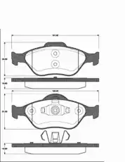 766 00=FDB1394 !колодки дисковые п.\ Ford Fiesta 1.3-1.6/1.4TDCi/1.8Di 00> 1501222557 SBS