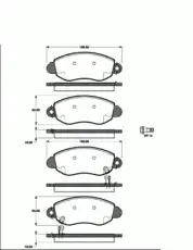 772 02=573015B !колодки дисковые п.\ Ford Transit 2.3/2.0Di-2.4TDE 00> 1501222559 SBS