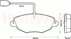 Тормозные колодки дисковые BENDIX 573020B