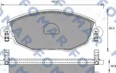 Тормозные колодки дисковые передняя ось FOMAR 51684581