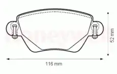 Тормозные колодки дисковые BENDIX 573012B