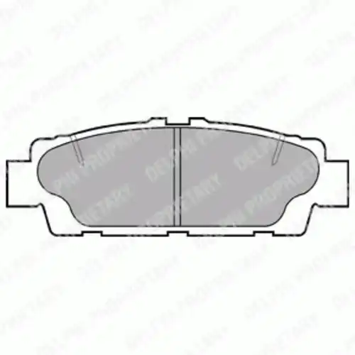 Тормозные колодки дисковые задняя ось DELPHI LP937