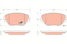 Тормозные колодки дисковые TRW GDB3251