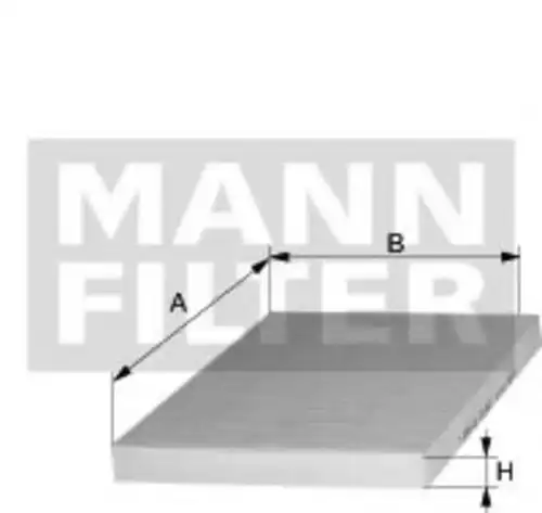 Салонный фильтр MANN-FILTER CU 2344