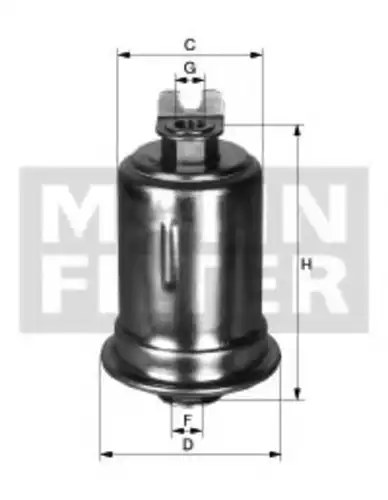Топливный фильтр MANN-FILTER WK 614/3 x
