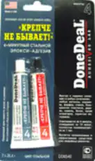 HG !4-минутный стальной эпокси-адгезив 'Крепче не бывает', склейка в любых сочетаниях DD6540 DONE DEAL