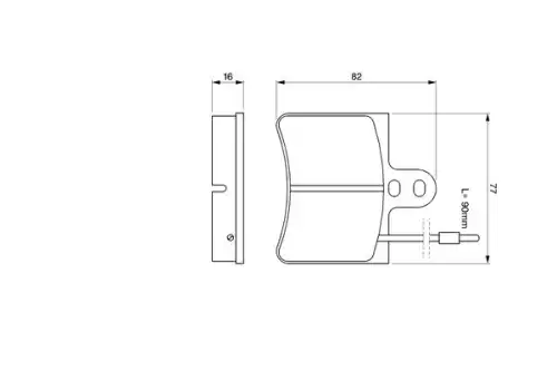 Тормозные колодки дисковые BOSCH 0 986 424 026