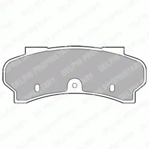 Тормозные колодки дисковые передняя ось DELPHI LP588