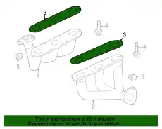 Прокладка коллектора PORSCHE 99611110771