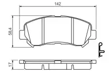 Тормозные колодки дисковые BOSCH 0 986 494 501