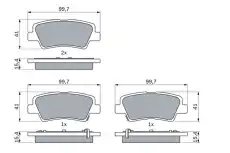 Тормозные колодки дисковые BOSCH 0 986 494 557