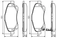 Тормозные колодки дисковые BOSCH 0 986 495 083