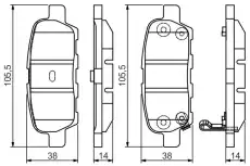 Тормозные колодки дисковые BOSCH 0 986 495 089