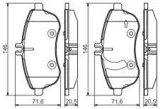 Тормозные колодки дисковые BOSCH 0 986 495 104
