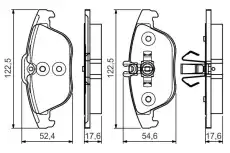 Тормозные колодки дисковые BOSCH 0 986 495 105