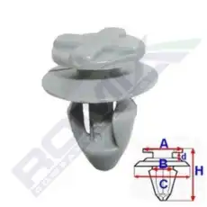 клипса!\ Renault 21 11381 ROMIX