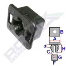 клипса!\ Fiat Brava 14052 ROMIX