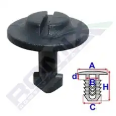 клипса!\ Audi 100 C4 80101 ROMIX