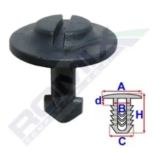 клипса!\ Audi 100 C4 80101 ROMIX