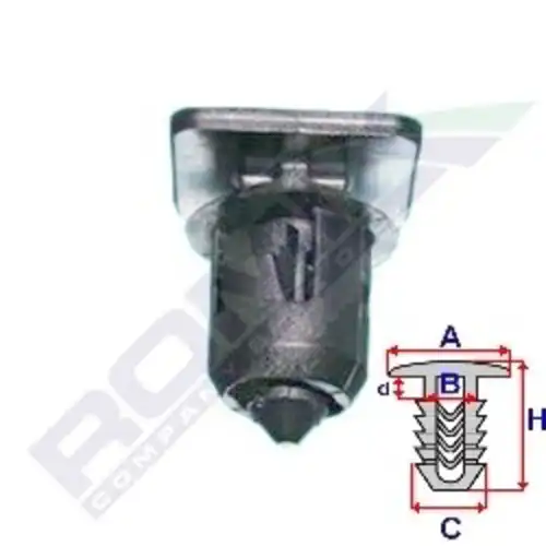 клипса!\ VW Caddy 04-08 A12005 ROMIX