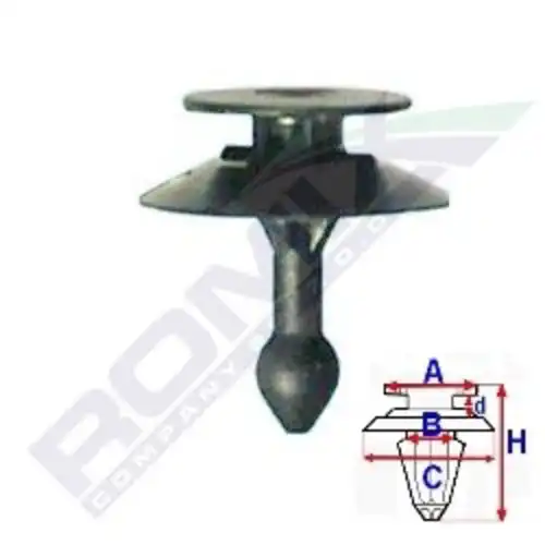 клипса!\ Ford Fiesta 95- A15440 ROMIX