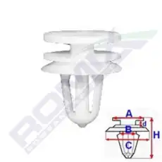 клипса!\ Peugeot 306 97-01 A82030 ROMIX