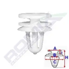 клипса!\ Peugeot 306 97-01 A82030 ROMIX
