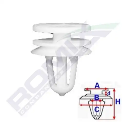 клипса!\ Peugeot 306 97-01 A82030 ROMIX