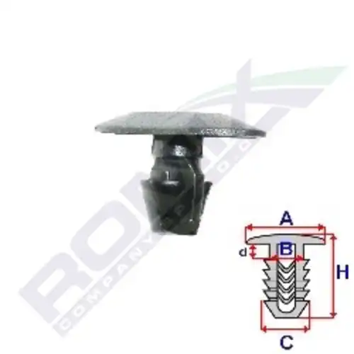 клипса!\ Peugeot 307 01-05 A82031 ROMIX