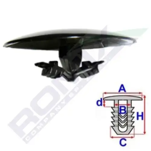 клипса!\ Honda Accord 90-93 B18746 ROMIX
