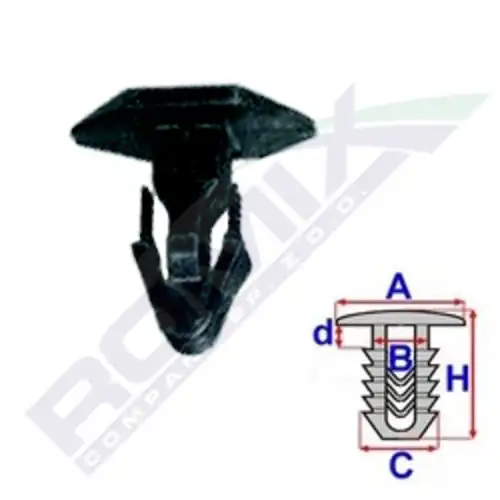 клипса!\ Honda Civic 91-95 B19483 ROMIX