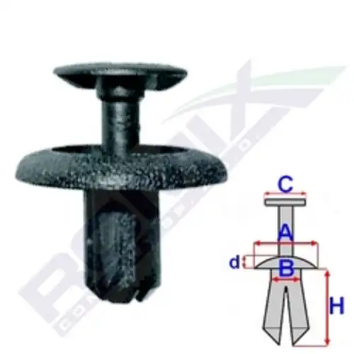 клипса!\ Lexus ES300 92-96 B22063 ROMIX