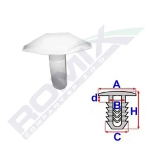 клипса!\ Honda Accord 90-93 B22065 ROMIX