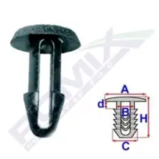 клипса!\ Toyota B22098 ROMIX