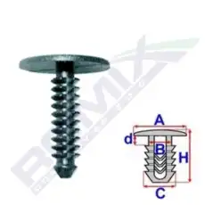 клипса!\ GM USA B22612 ROMIX