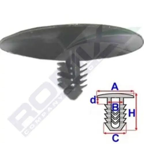 клипса!\ Nissan Murano 02-07 B23181 ROMIX