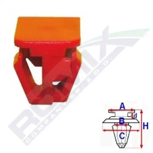 клипса!\ Honda Civic 95-00 B26297 ROMIX