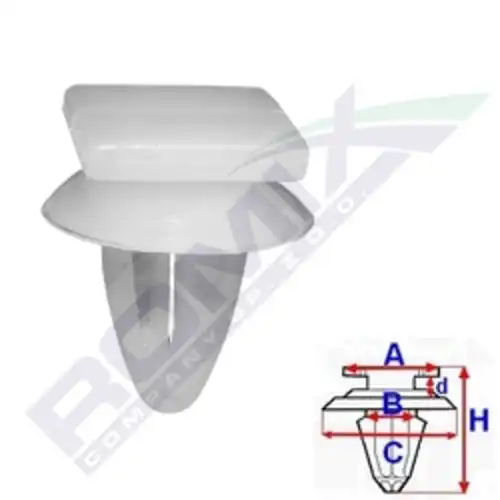 клипса!\ Mitsubishi Carisma 95-04 C10117 ROMIX