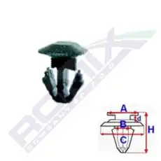 клипса!\ Citroen C40843 ROMIX
