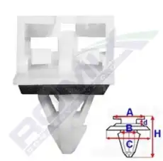 клипса!\ Honda Civic 01-05 C60143 ROMIX
