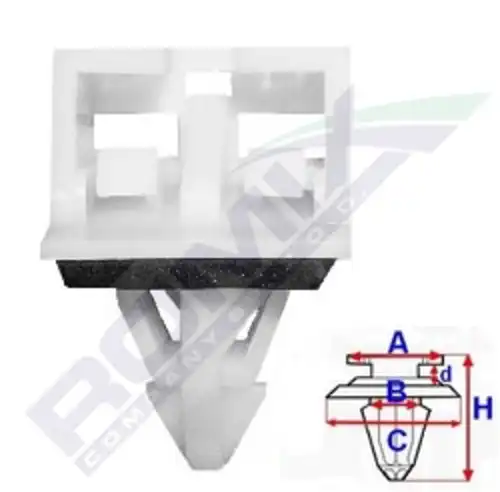 клипса!\ Honda Civic 01-05 C60143 ROMIX