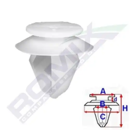 клипса!\ Peugeot 307 01-05 C60316 ROMIX