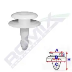 клипса!\ Honda Accord 03-07 C60477 ROMIX