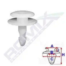 клипса!\ Honda Accord 03-07 C60477 ROMIX