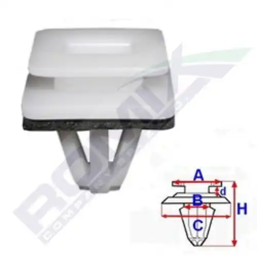 клипса!\ Honda Civic 01-05 C60517 ROMIX