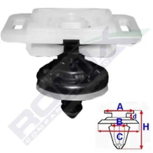 клипса!\ VW Caddy 04-08 C60554 ROMIX